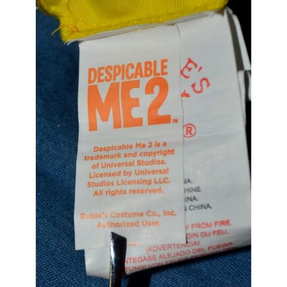 Rubies Despicable Me 2 Girls 1 Piece Minion Dress Costume Size M Blue Halloween - Picture 7 of 9